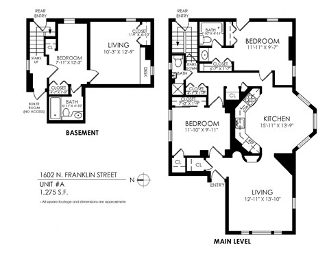 1602 Franklin 3x3 Floor plan